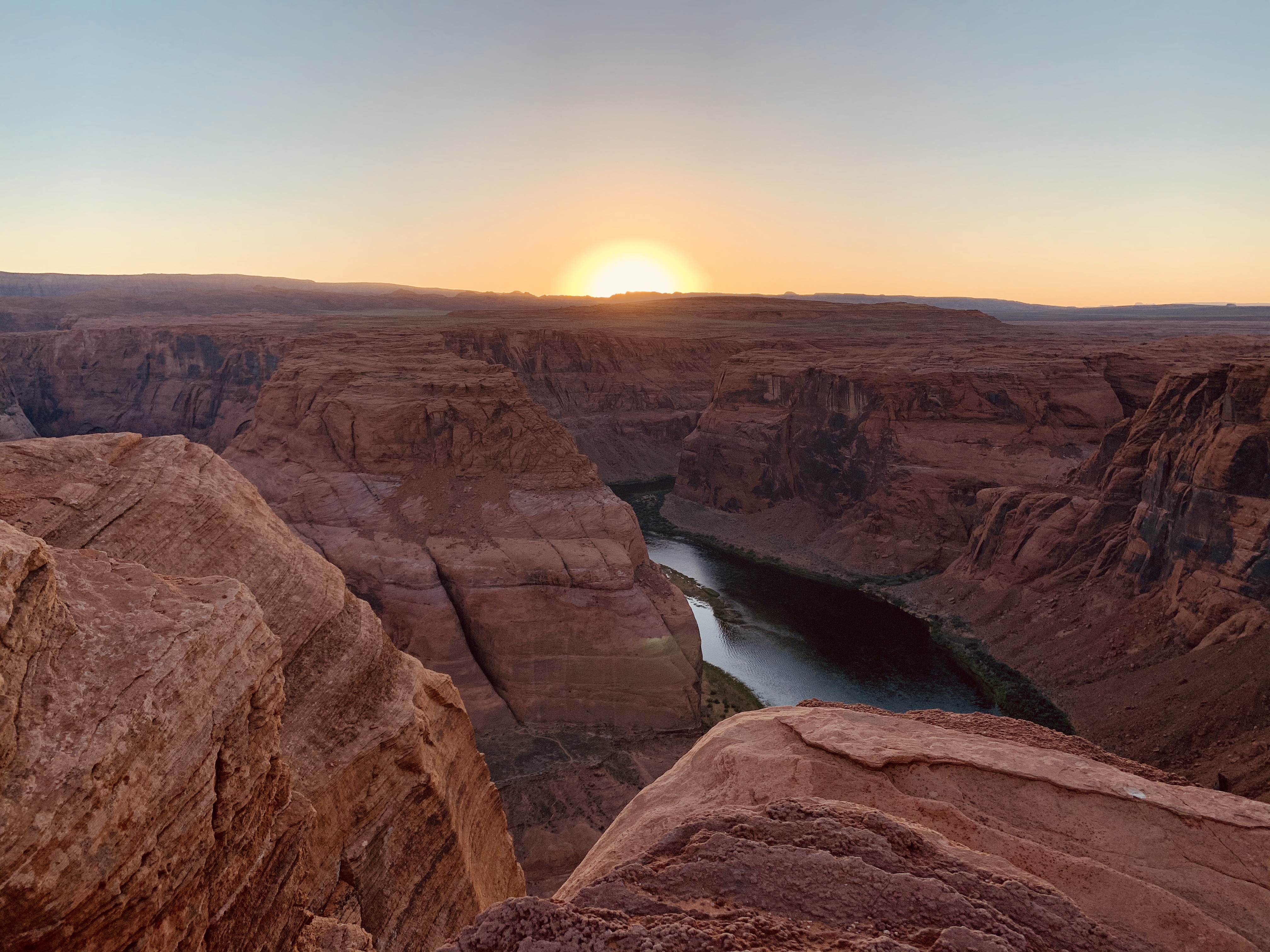 horseshoe bend sunset